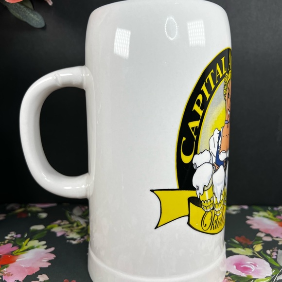 Capital Ale House Oktoberfest Ceramic Beer Stein 1 Liter Mug , A pretty waitress - Picture 4 of 12
